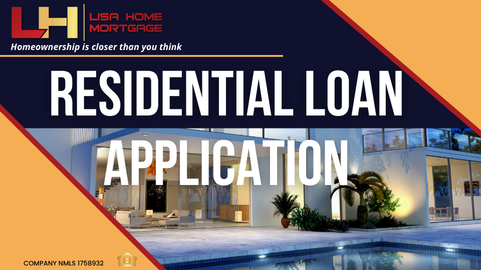 RESIDENTIAL LOAN APPLICATION - HEADER PIC